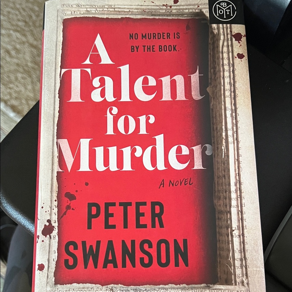 A Talent for Murder Book by Peter Swanson